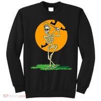 Golfing Skeleton Halloween Golf Halloween Golfer Sweatshirt thumb 0
