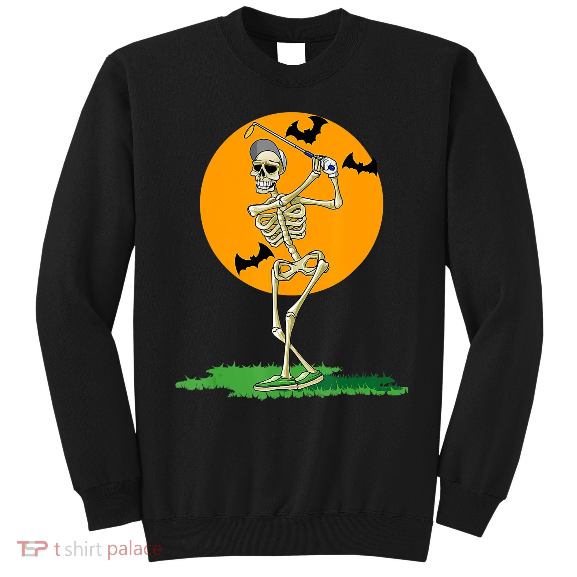 Golfing Skeleton Halloween Golf Halloween Golfer Sweatshirt