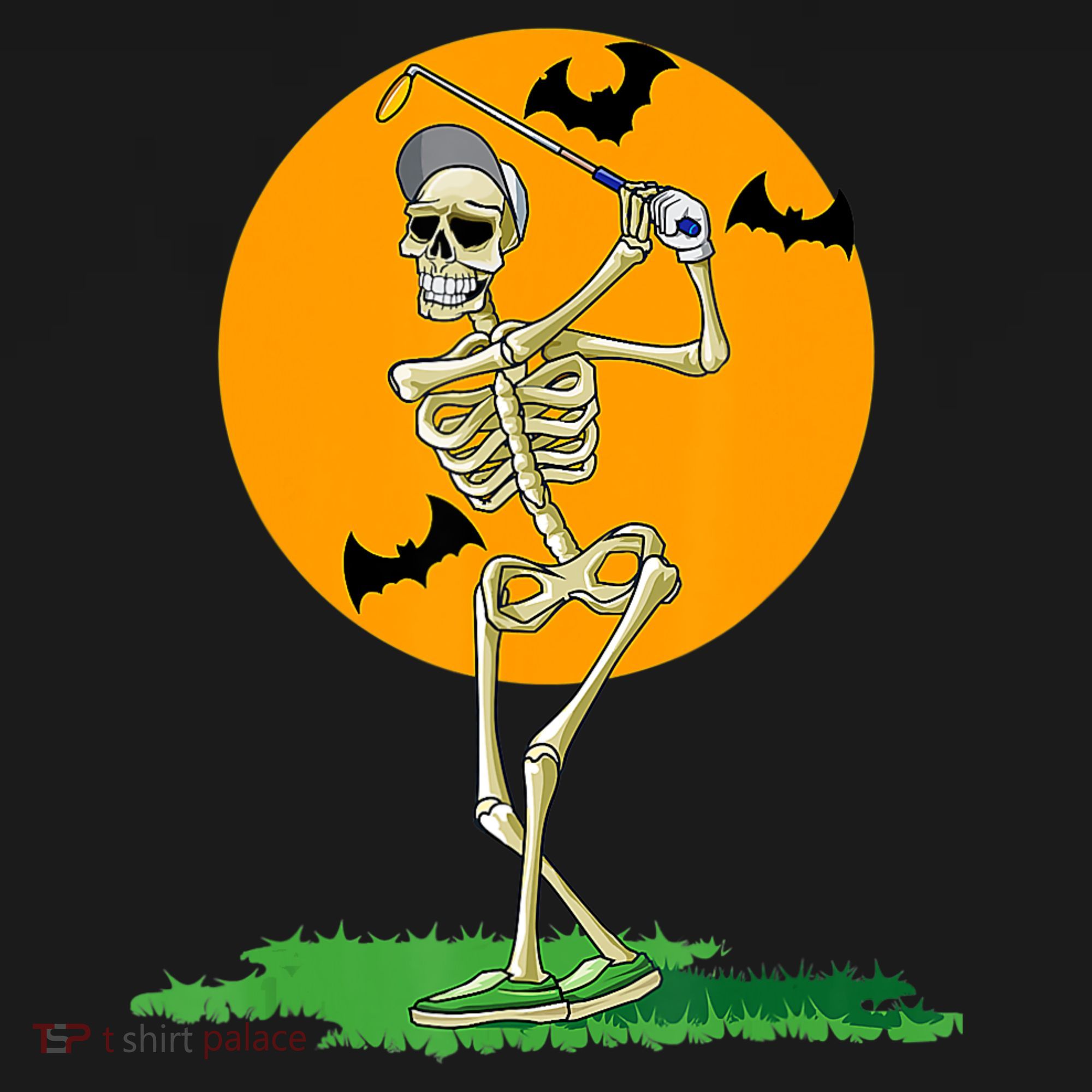 Golfing Skeleton Halloween Golf Halloween Golfer Sweatshirt