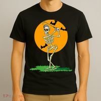 Golfing Skeleton Halloween Golf Halloween Golfer T-Shirt thumb 3