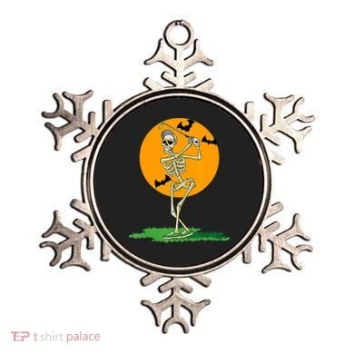 Golfing Skeleton Halloween Golf Halloween Golfer Ornament