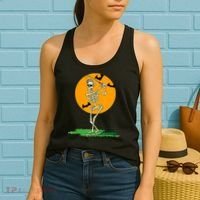 Golfing Skeleton Halloween Golf Halloween Golfer Women's Tank Top thumb 2