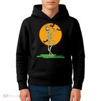 Golfing Skeleton Halloween Golf Halloween Golfer Kids Hoodie thumb 4