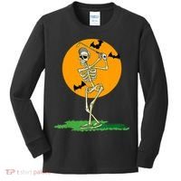 Golfing Skeleton Halloween Golf Halloween Golfer Kids Long Sleeve Shirt thumb 0