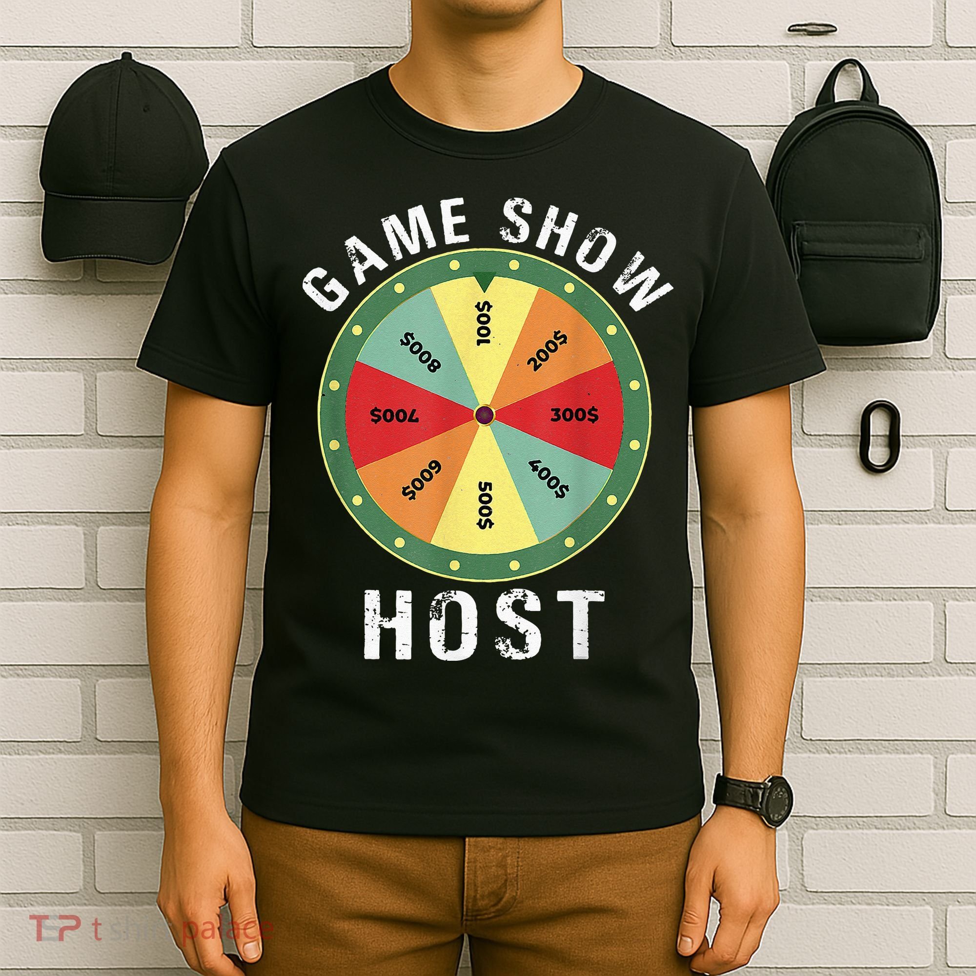 Game Show Host Trivia Board Game Night Questions Vintage T-Shirt