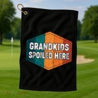 Grandkids Spoiled Here Golf Towel thumb 1