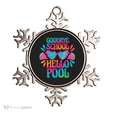 Goodbye School Hello Pool Watermelon Last Day Of School Ornament