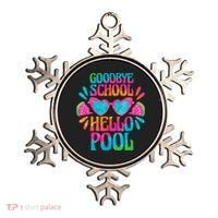 Goodbye School Hello Pool Watermelon Last Day Of School Ornament thumb 0