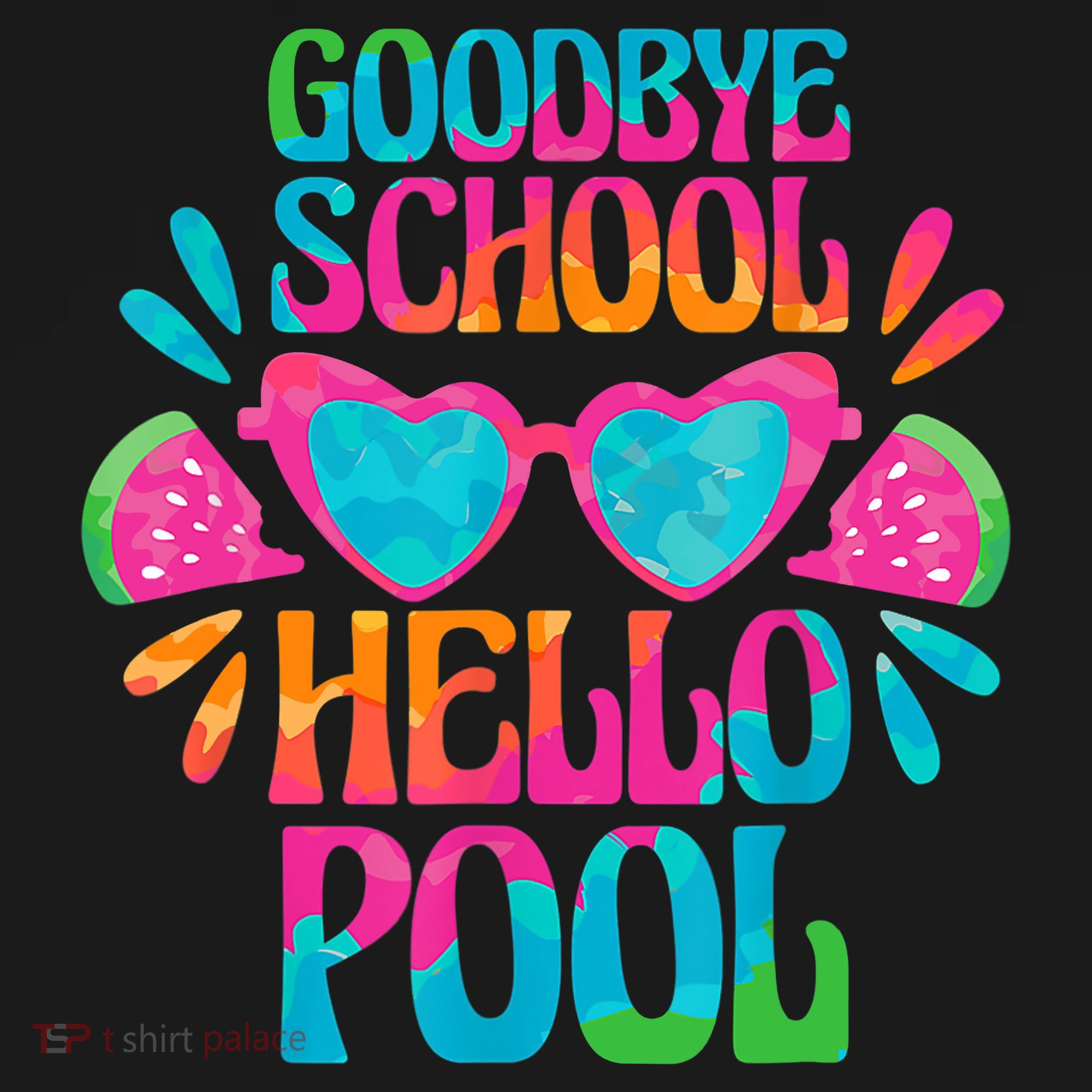 Goodbye School Hello Pool Watermelon Last Day Of School Ornament
