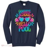 Goodbye School Hello Pool Watermelon Last Day Of School Sweatshirt thumb 0