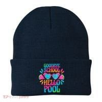 Goodbye School Hello Pool Watermelon Last Day Of School Beanie thumb 0