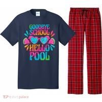 Goodbye School Hello Pool Watermelon Last Day Of School Pajama Set thumb 0