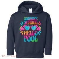 Goodbye School Hello Pool Watermelon Last Day Of School Toddler Hoodie thumb 0