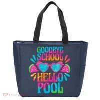 Goodbye School Hello Pool Watermelon Last Day Of School Tote Bag thumb 0