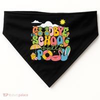 Goodbye School Hello Pool Schools Out For Summer Costume USA-Made Doggie Bandana thumb 0