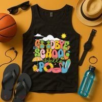 Goodbye School Hello Pool Schools Out For Summer Costume Tank Top thumb 4