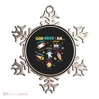 God Says I Am Outer Space Themed Bible Christian Ornament thumb 0