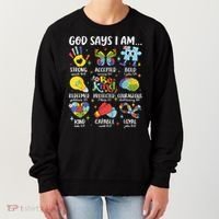 God Says I Am Be Kind Autism Awareness SPED  Women's Sweatshirt thumb 0