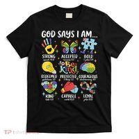 God Says I Am Be Kind Autism Awareness SPED  T-Shirt thumb 0
