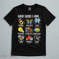 God Says I Am Be Kind Autism Awareness SPED  T-Shirt thumb 5