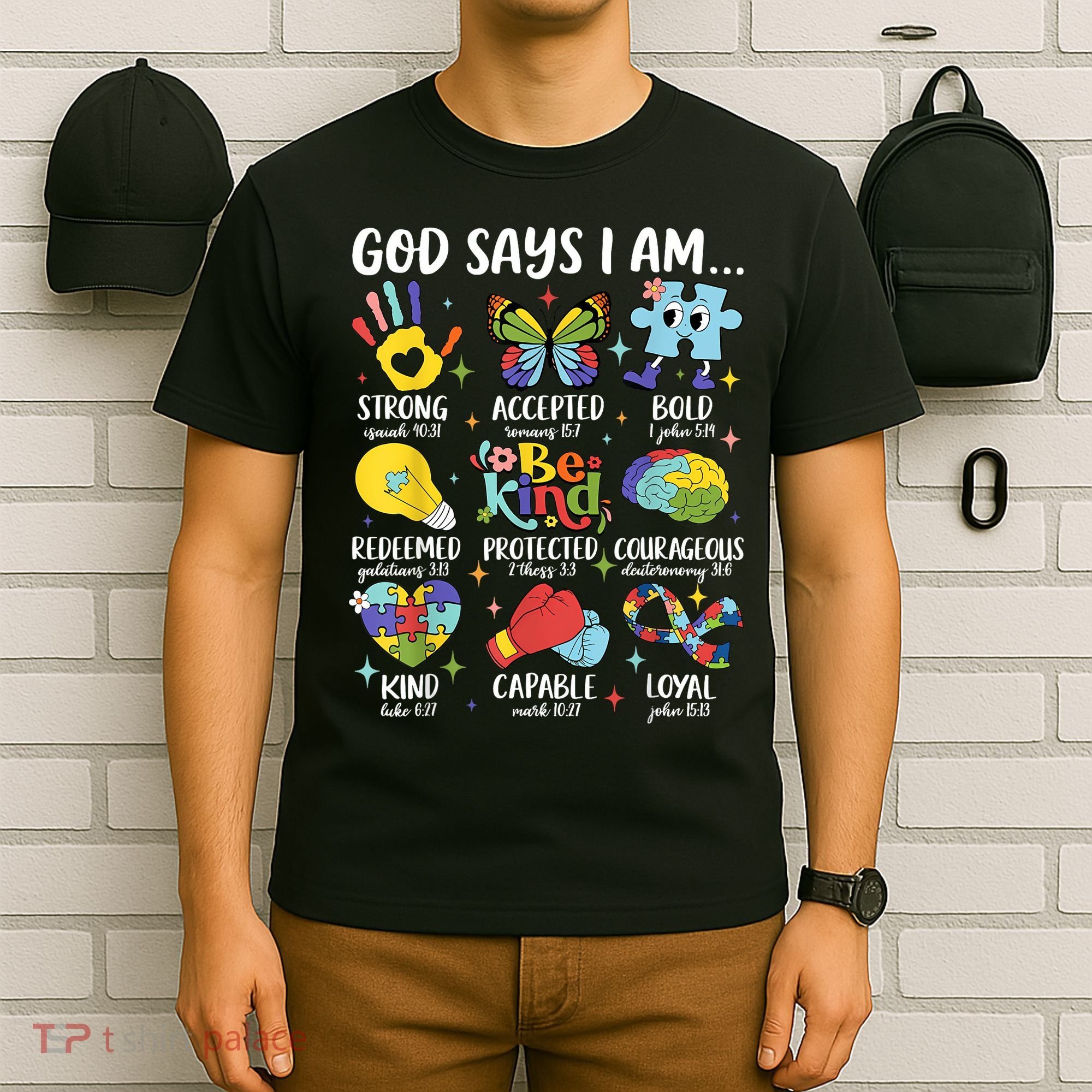 God Says I Am Be Kind Autism Awareness SPED  T-Shirt