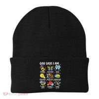 God Says I Am Be Kind Autism Awareness SPED  Beanie thumb 0