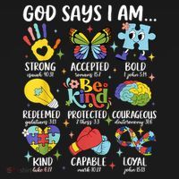 God Says I Am Be Kind Autism Awareness SPED  Women's Hoodie thumb 2