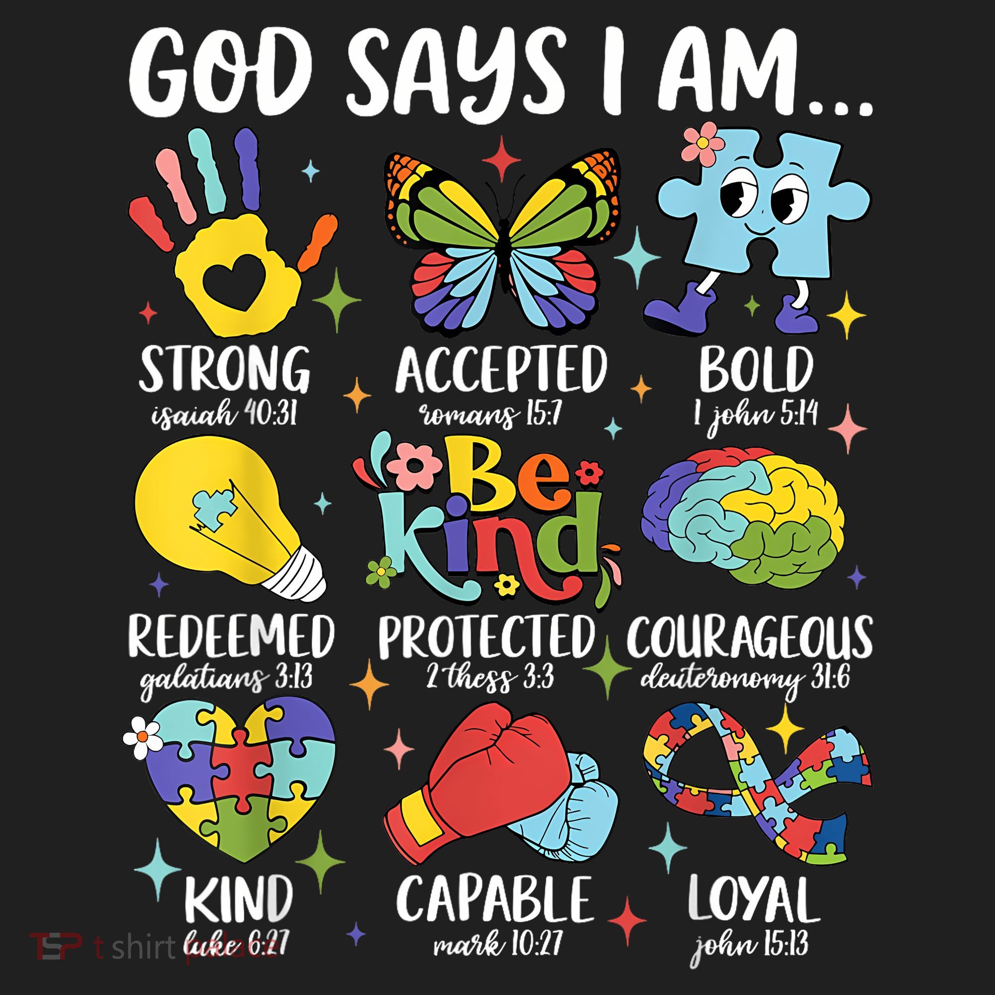 God Says I Am Be Kind Autism Awareness SPED  Tumbler