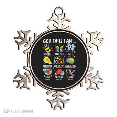 God Says I Am Be Kind Autism Awareness SPED  Ornament