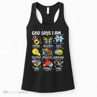 God Says I Am Be Kind Autism Awareness SPED  Women's Tank Top thumb 0