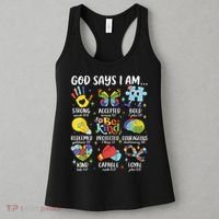 God Says I Am Be Kind Autism Awareness SPED  Women's Tank Top thumb 3
