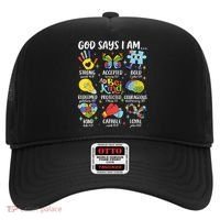 God Says I Am Be Kind Autism Awareness SPED  Hat thumb 0