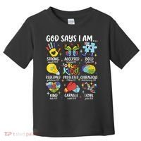 God Says I Am Be Kind Autism Awareness SPED  Toddler T-Shirt thumb 0