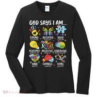 God Says I Am Be Kind Autism Awareness SPED  Women's Long Sleeve Shirt thumb 0