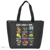God Says I Am Be Kind Autism Awareness SPED  Tote Bag thumb 0