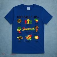 God Says I Am Independence Day African American Freedom Day Cute Gift T-Shirt thumb 5