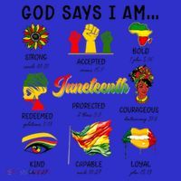 God Says I Am Independence Day African American Freedom Day Cute Gift Women's Tank Top thumb 5