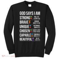 God Says I Am Autism Awareness Christian Bible Verse Sweatshirt thumb 0