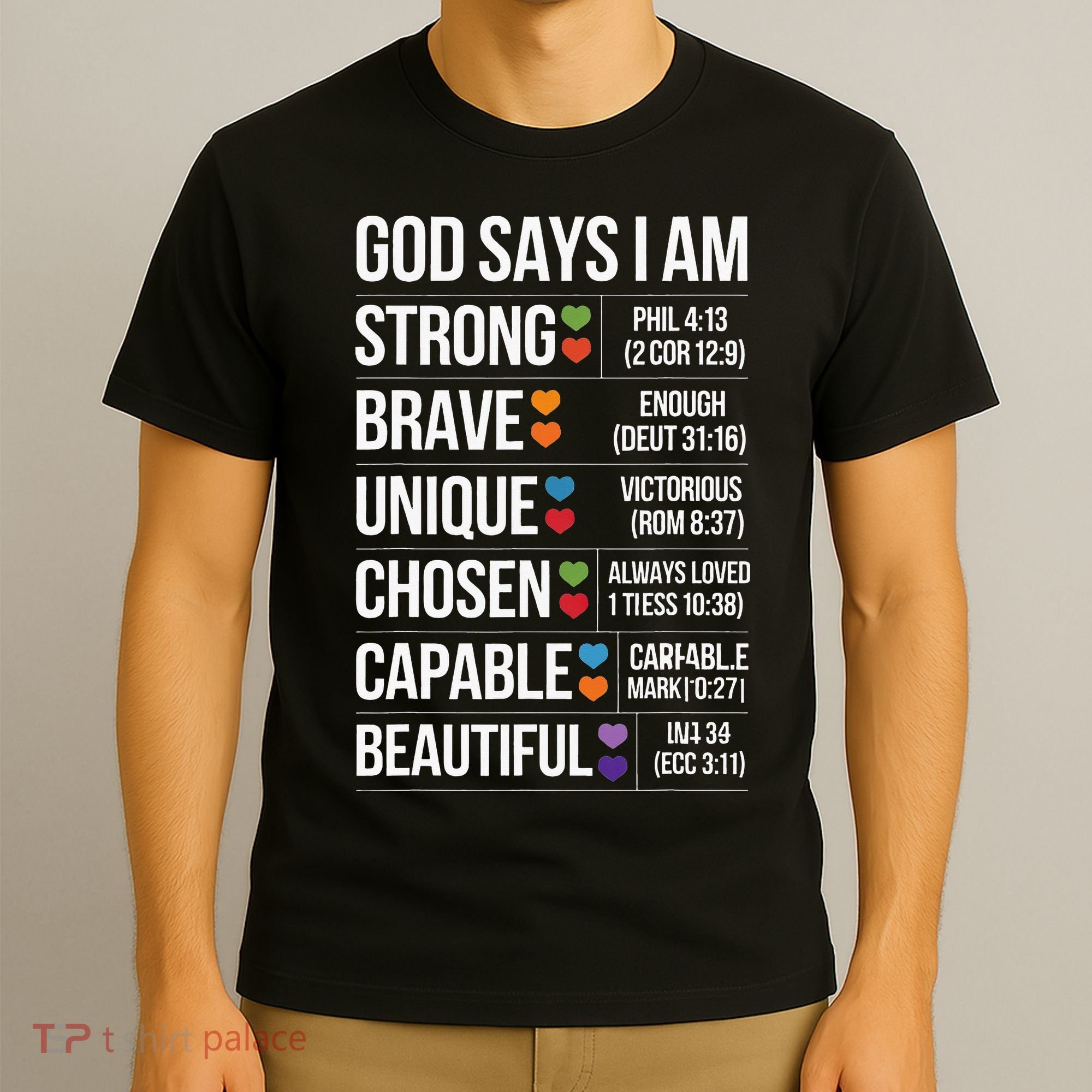 God Says I Am Autism Awareness Christian Bible Verse T-Shirt