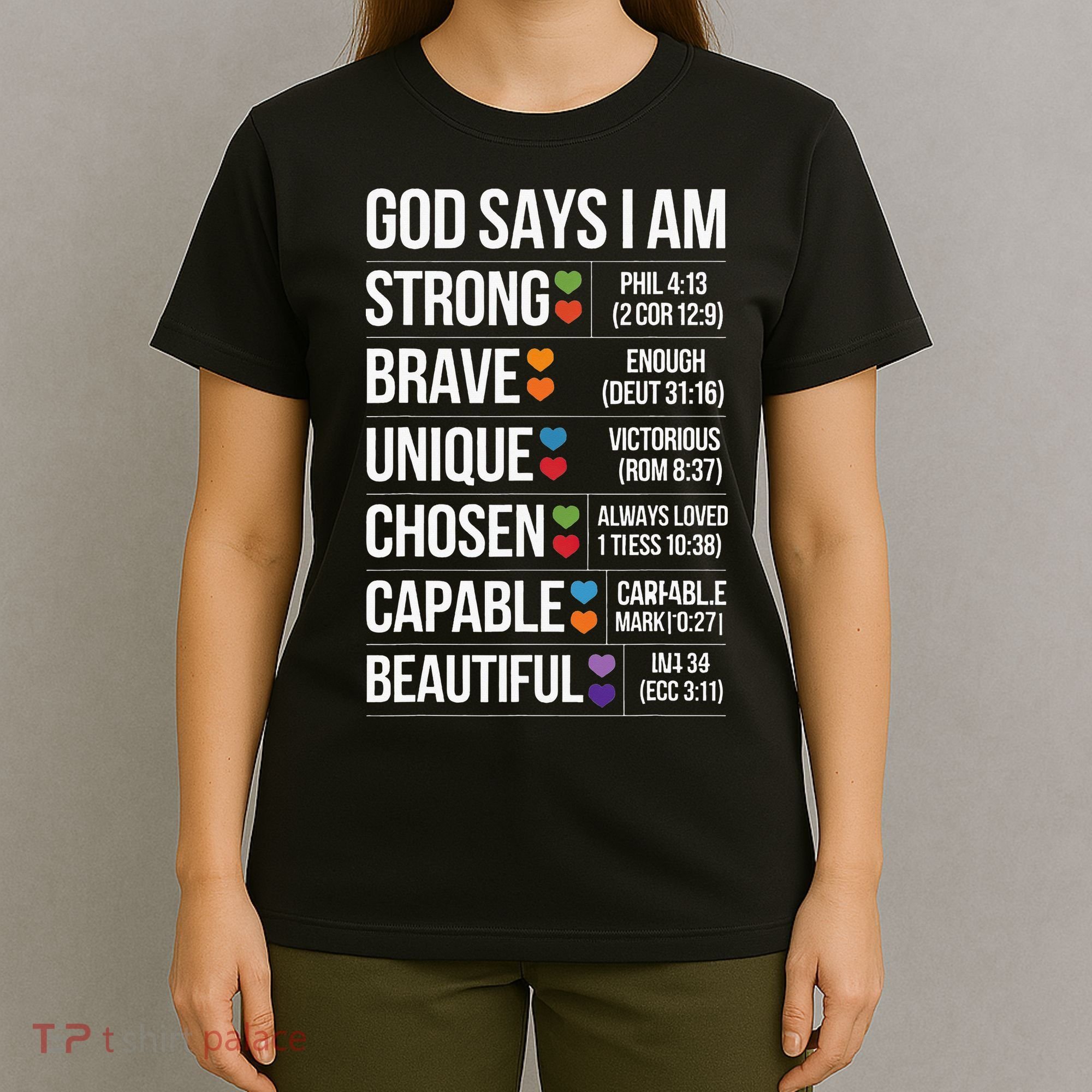 God Says I Am Autism Awareness Christian Bible Verse T-Shirt
