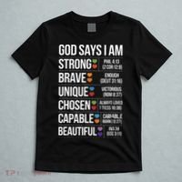 God Says I Am Autism Awareness Christian Bible Verse T-Shirt thumb 5