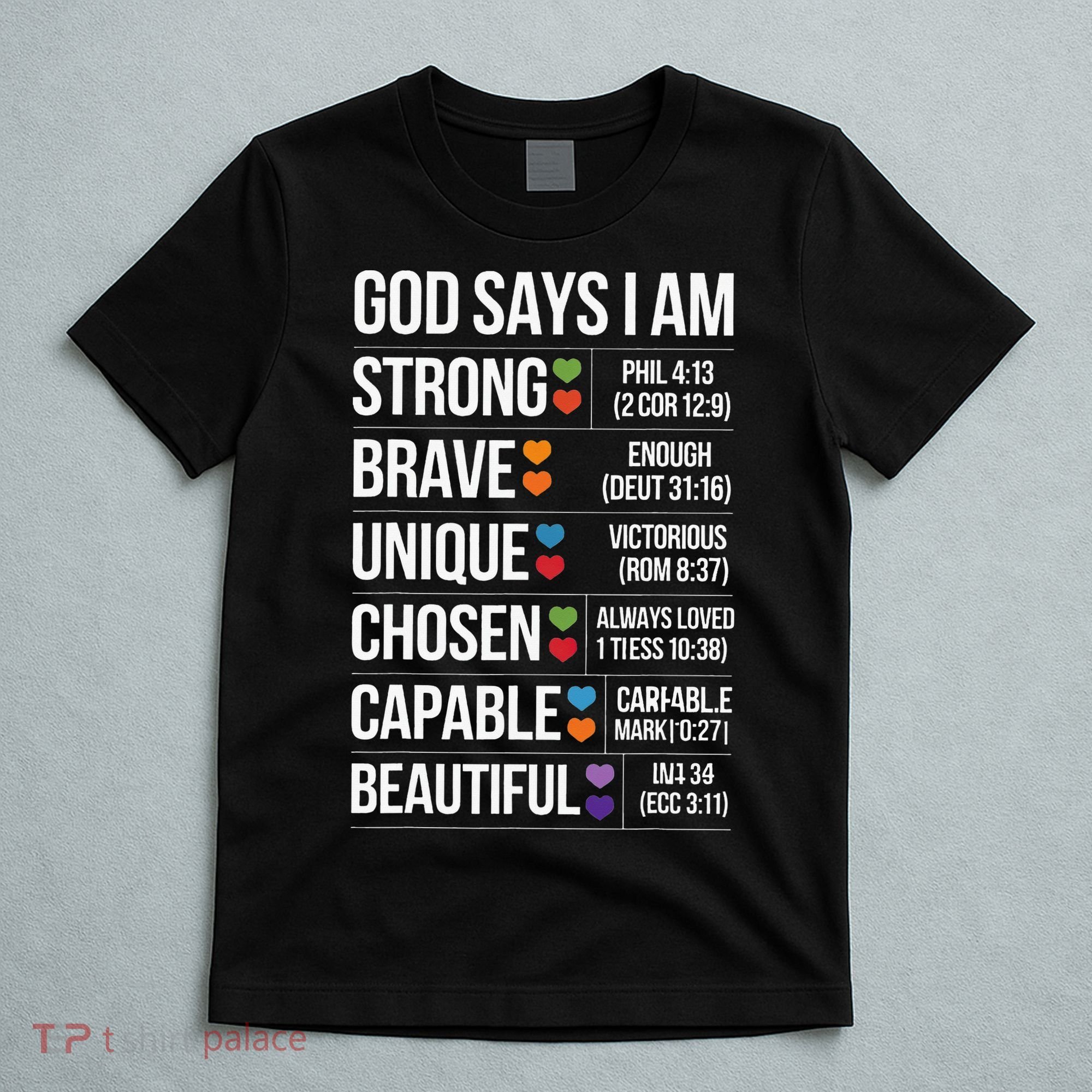 God Says I Am Autism Awareness Christian Bible Verse T-Shirt