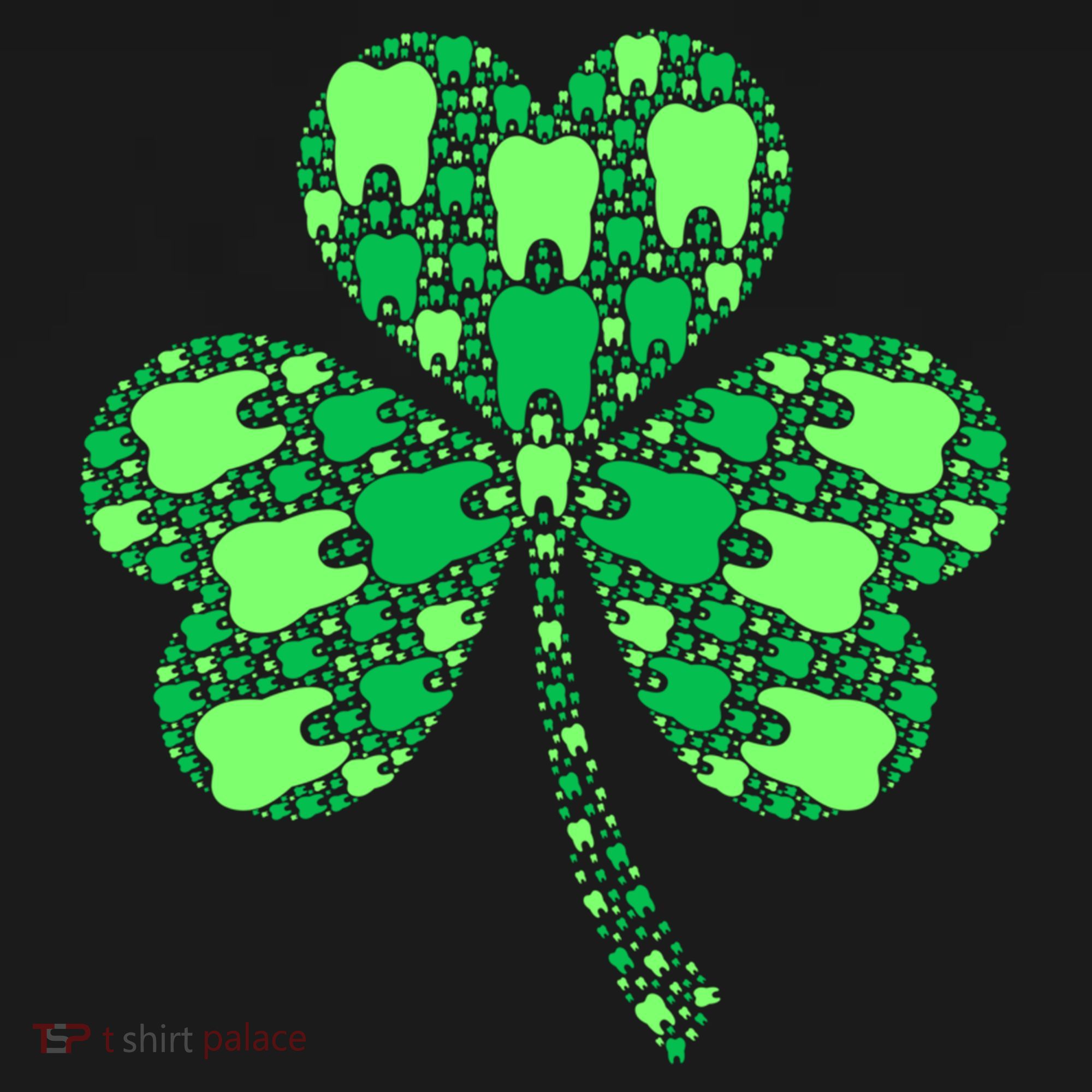 Green Shamrock Irish Dentist Tooth St Patrick's Day Dental Gift Women's Hoodie
