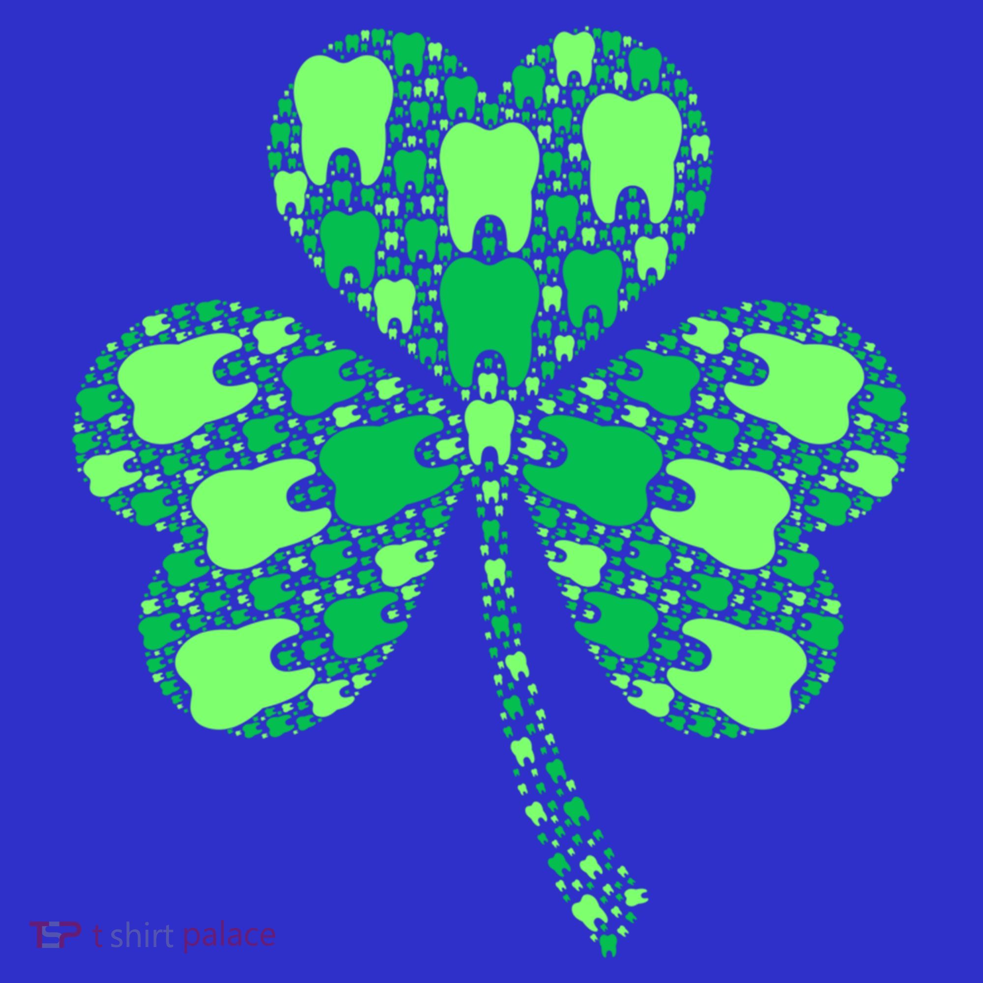 Green Shamrock Irish Dentist Tooth St Patrick's Day Dental Gift Hoodie