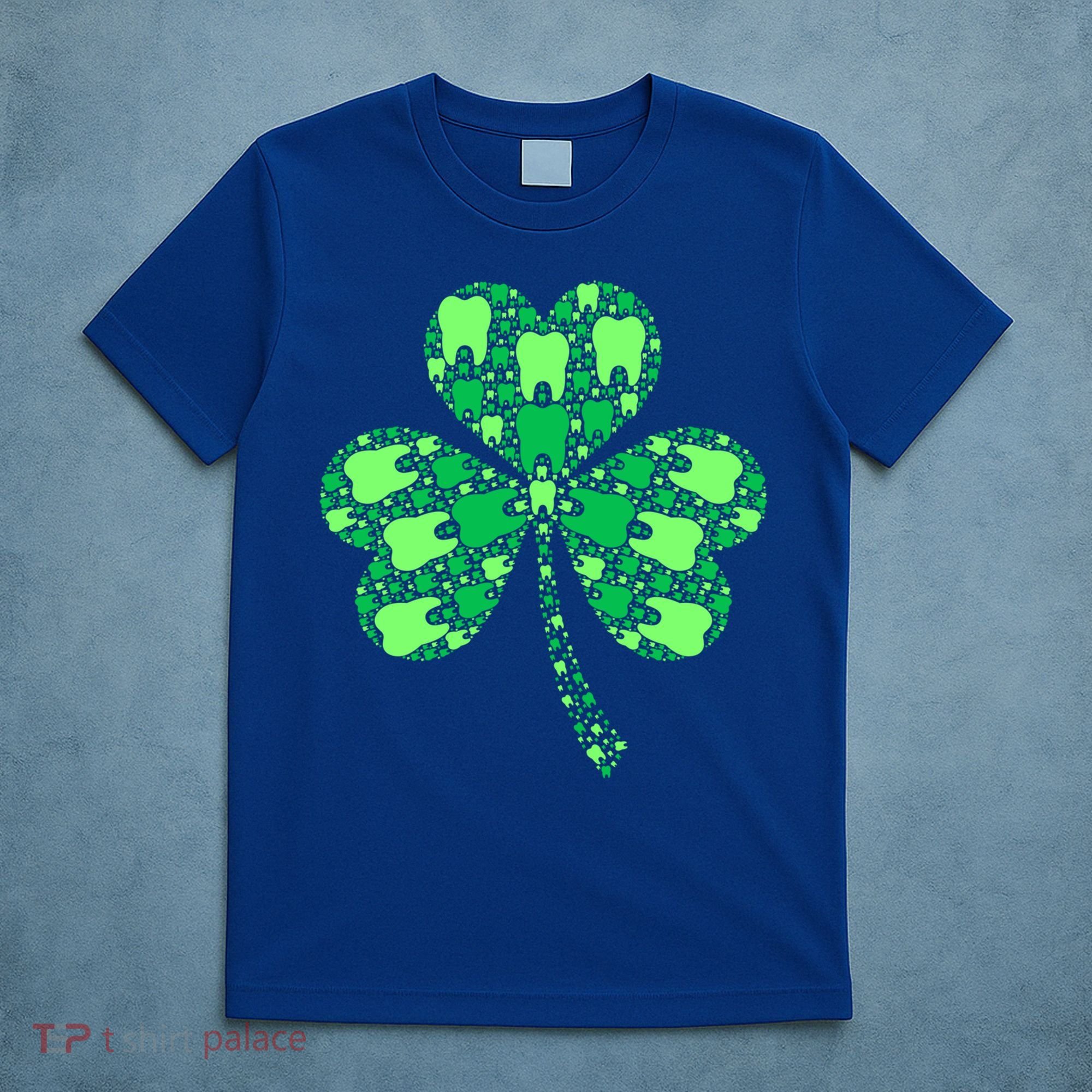 Green Shamrock Irish Dentist Tooth St Patrick's Day Dental Gift T-Shirt