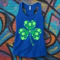Green Shamrock Irish Dentist Tooth St Patrick's Day Dental Gift Women's Tank Top thumb 3