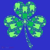 Green Shamrock Irish Dentist Tooth St Patrick's Day Dental Gift Visor thumb 3