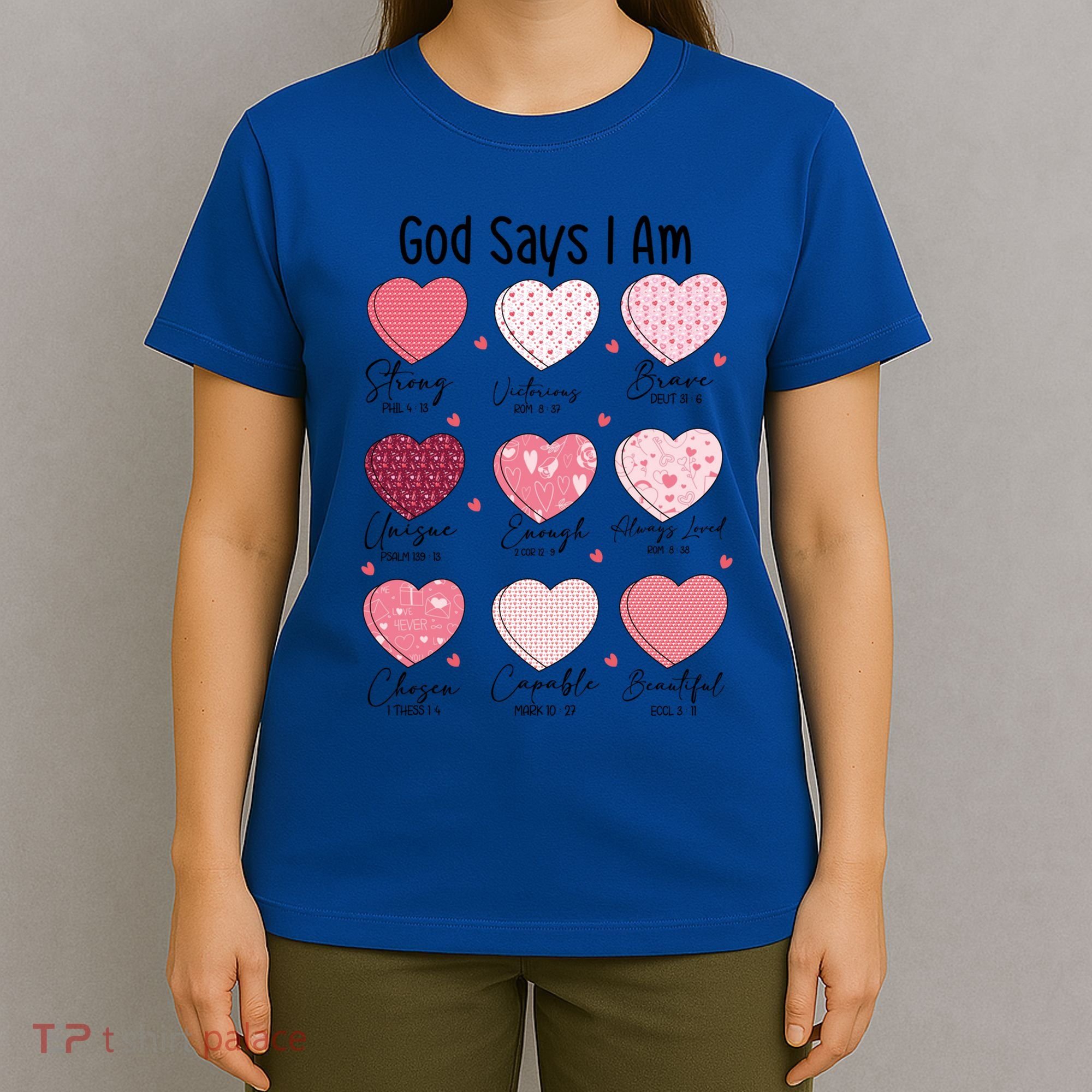God Says I Am Christian Valentien Coquette Jesus Valentine Meaningful Gift T-Shirt