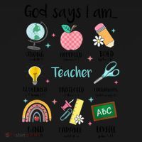 God Says I Am Teacher Life Coaster thumb 2