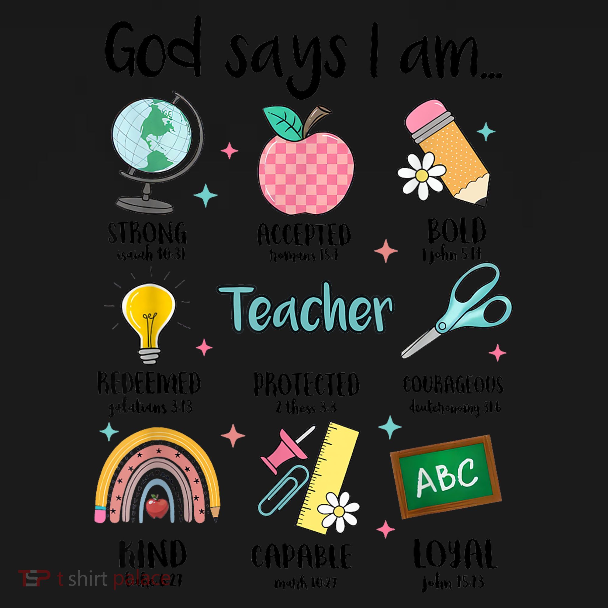 God Says I Am Teacher Life Coaster